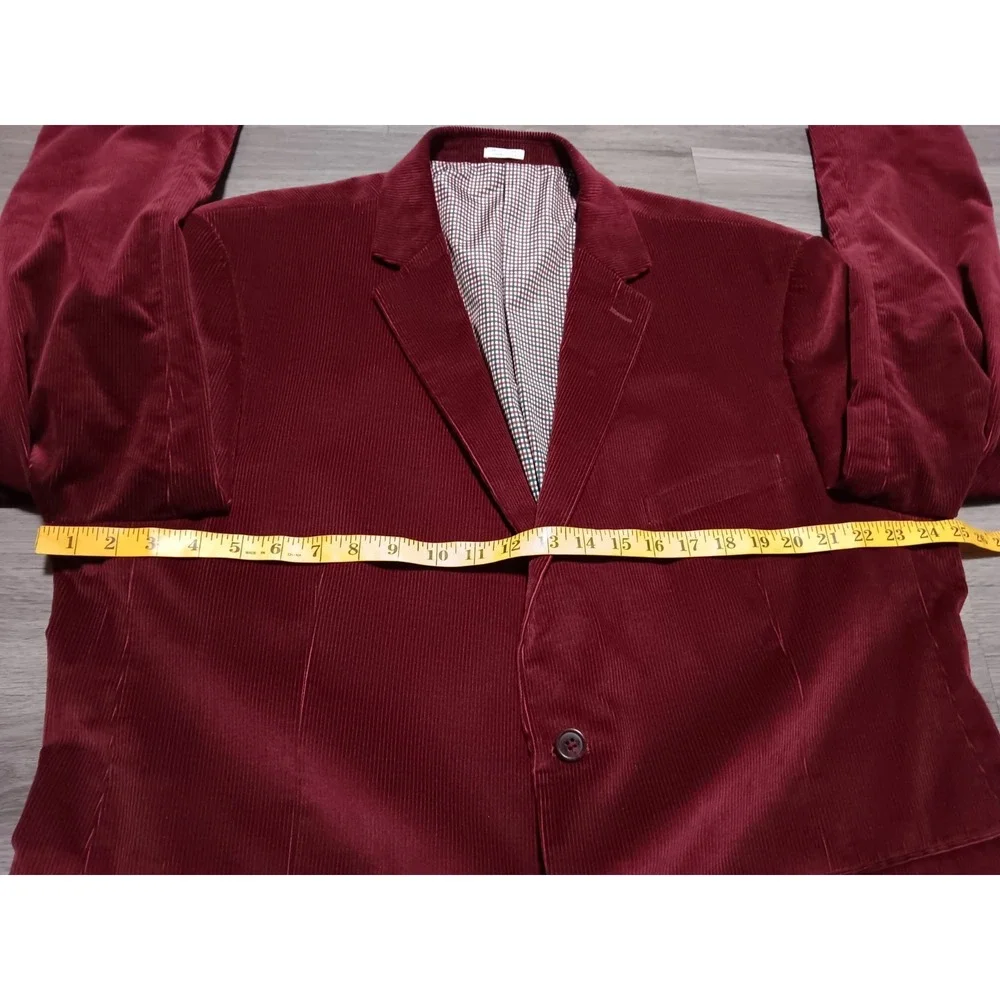 Saddlebred Men's‎ Burgundy Red Heritage Corduroy Blazer Size 50R